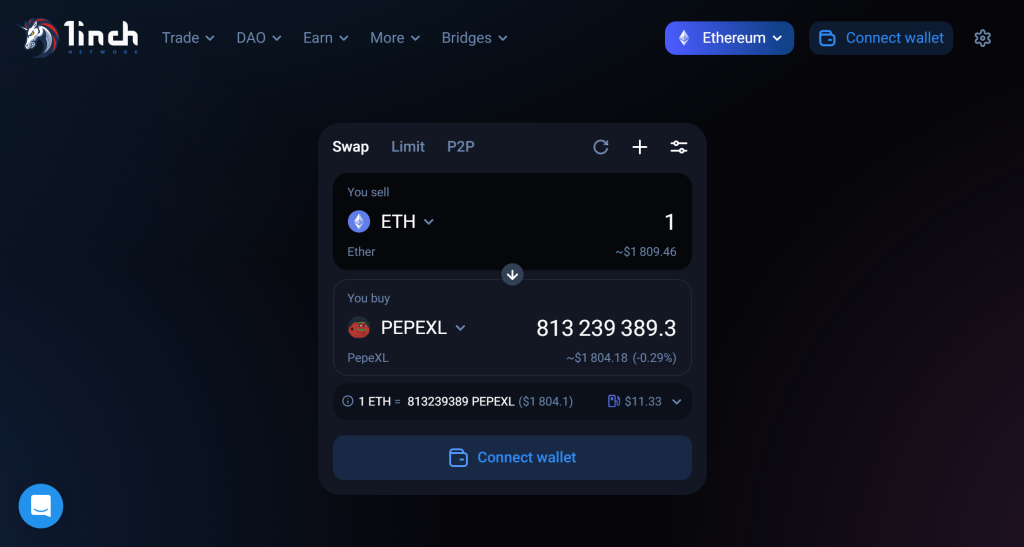 ETH and PEPEXL