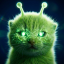 alien-green-cat image